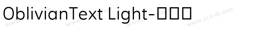 OblivianText Light字体转换